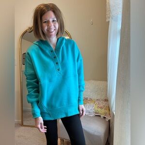 Zenana Teal Women's Hoodie pullover
